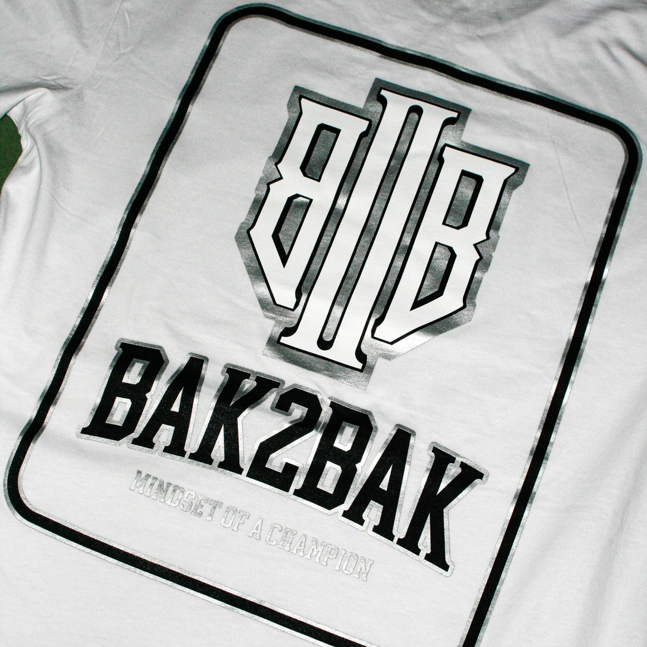 White Metallic Monogram T shirt