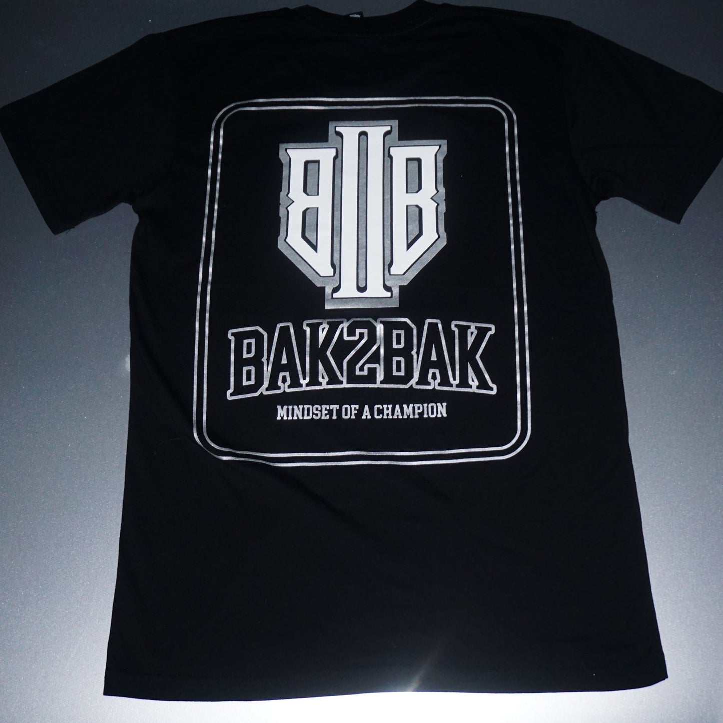 Black Metallic Monogram T shirt