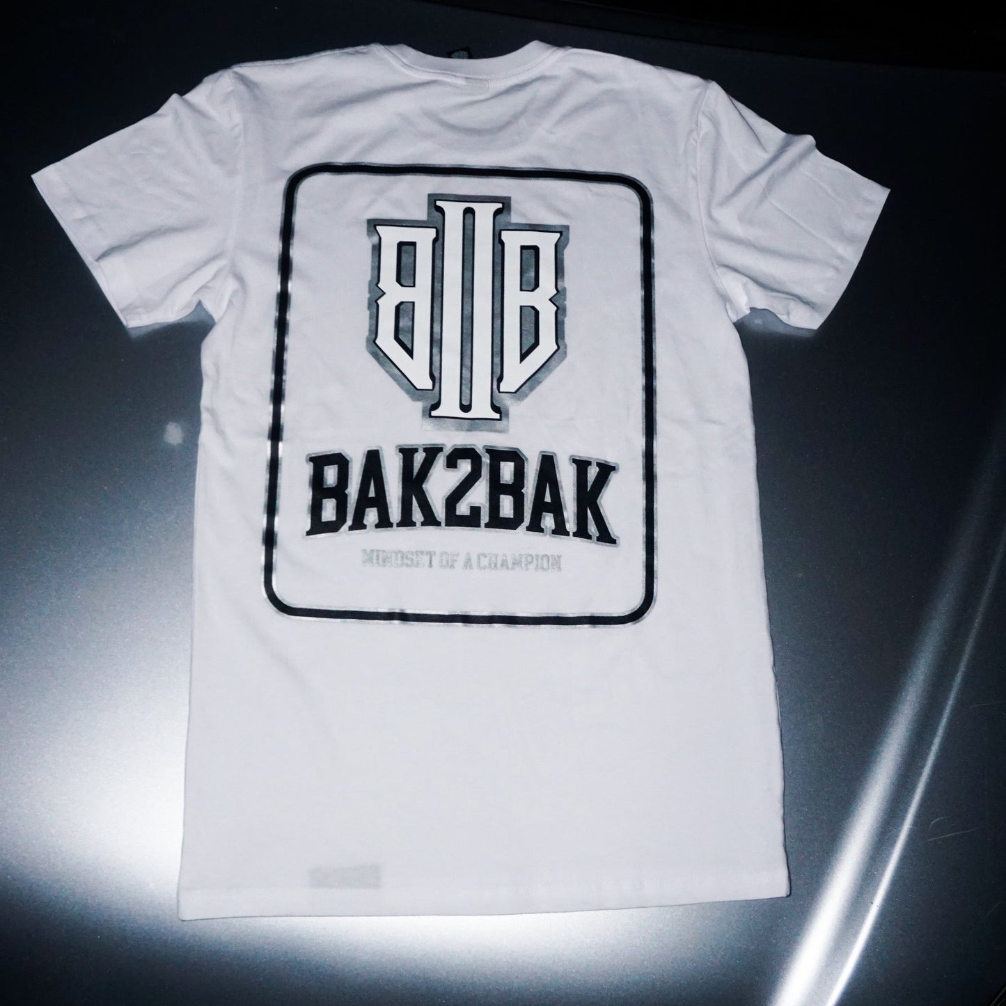 White Metallic Monogram T shirt