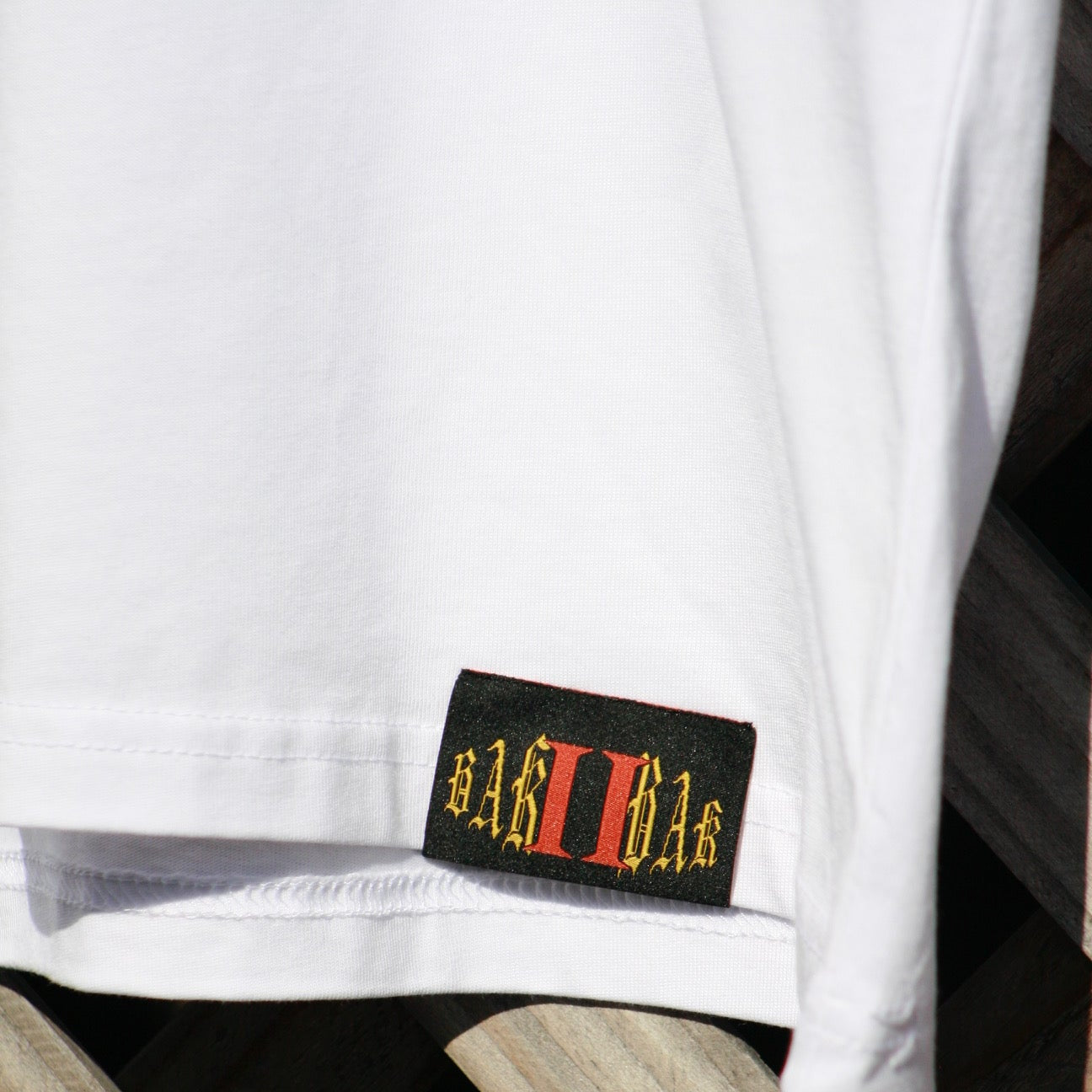 White Metallic Monogram T shirt