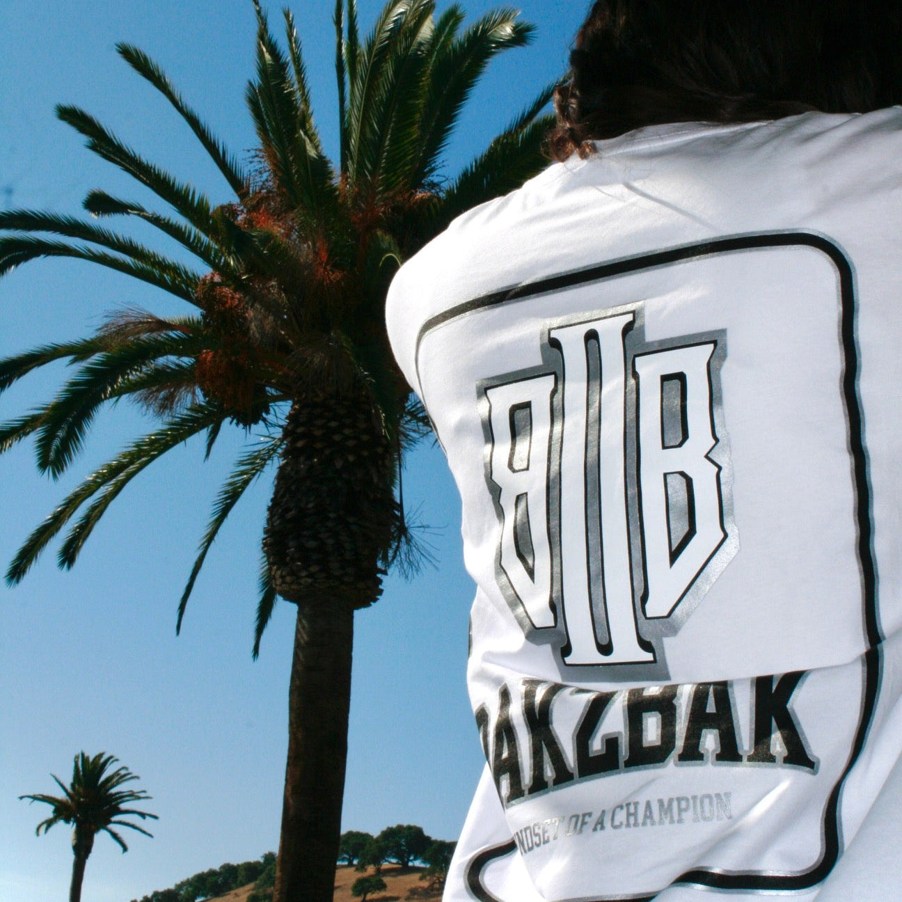 White Metallic Monogram T shirt