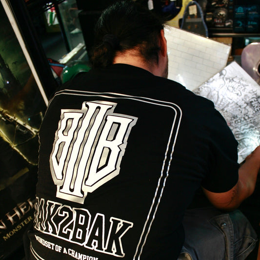 Black Metallic Monogram T shirt